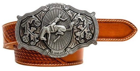 Coco Bean Hand Tooled Leather Belt