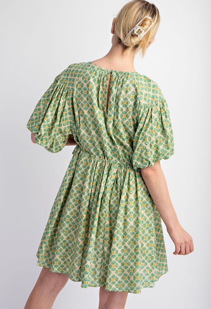 This Is Your Sign Puff Sleeve Dress