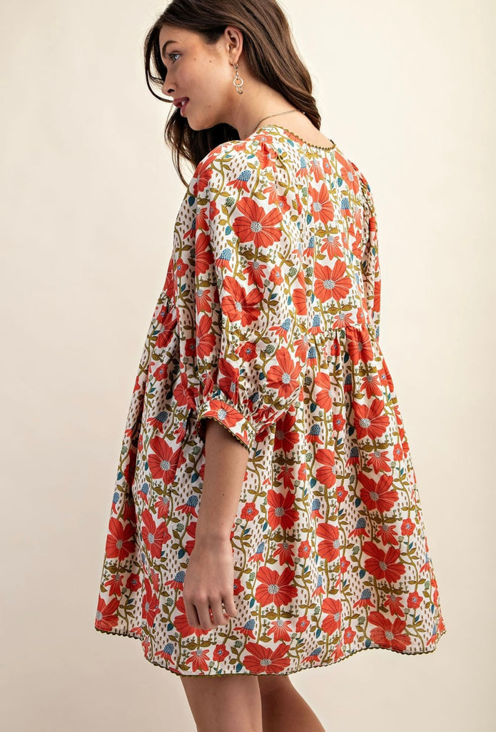 Fiona Floral Mini Dress