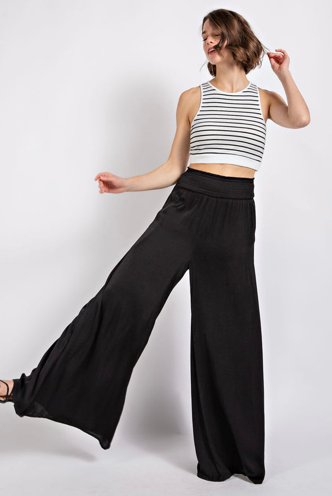 Willow Satin Wide Pant