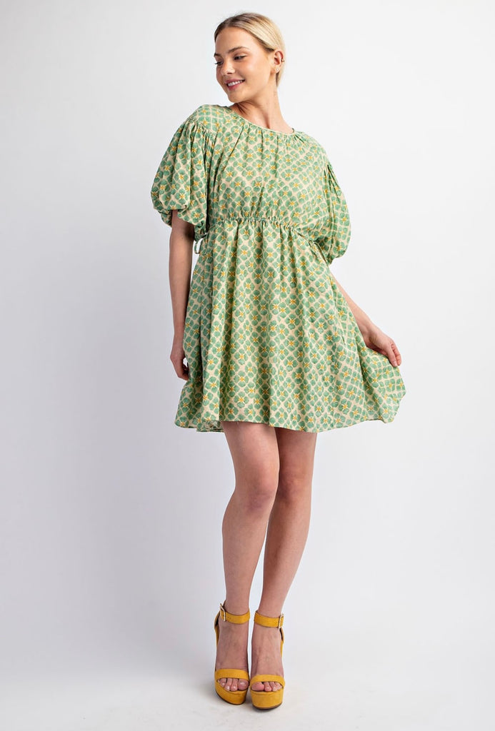 This Is Your Sign Puff Sleeve Dress