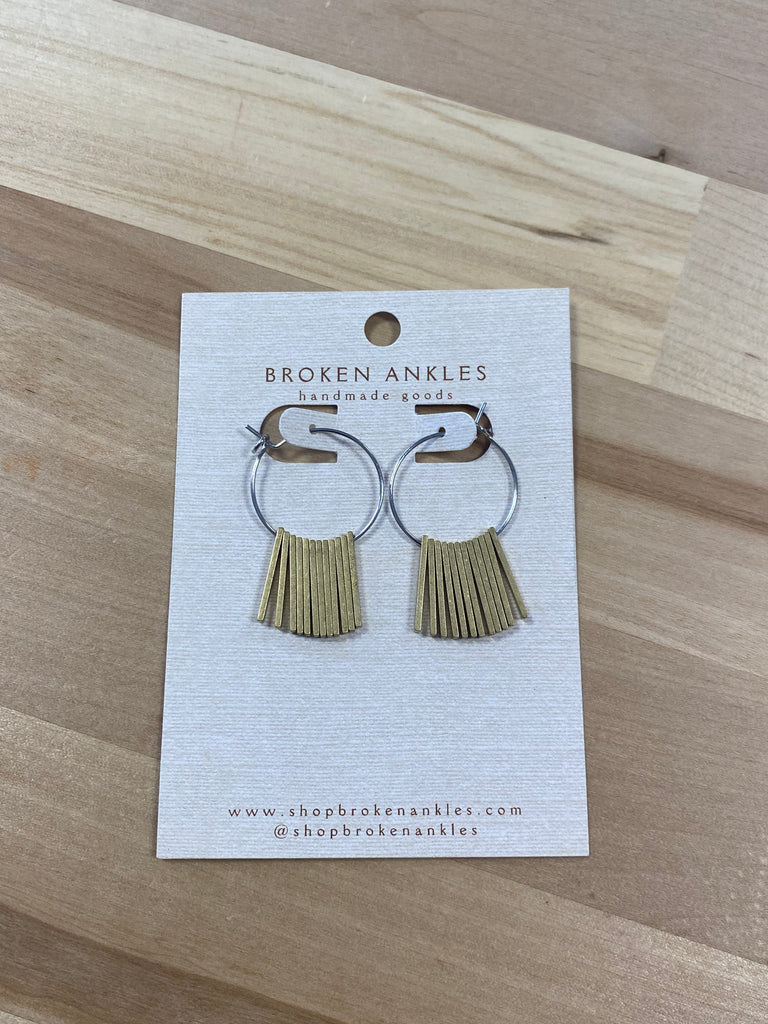 Small Bethany Earrings- Silver on Brass