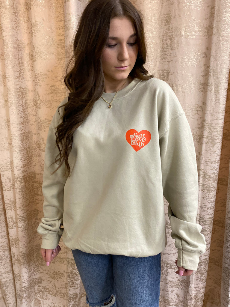 Self Love Graphic Sweatshirt-Plus