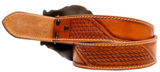 Coco Bean Hand Tooled Leather Belt